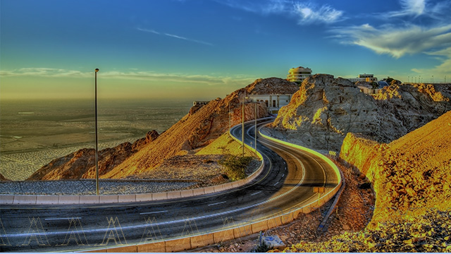 roads on top of jebel hafeet