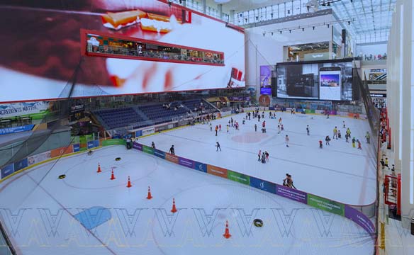Ice Rink Skating Activities in Dubai Mall
