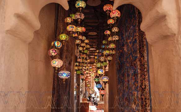 traditional market in old Dubai