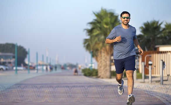 running track near beach