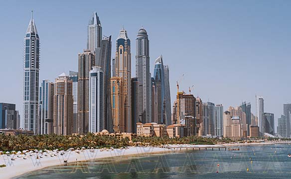  High Rise Buildings Near Water, Dubai