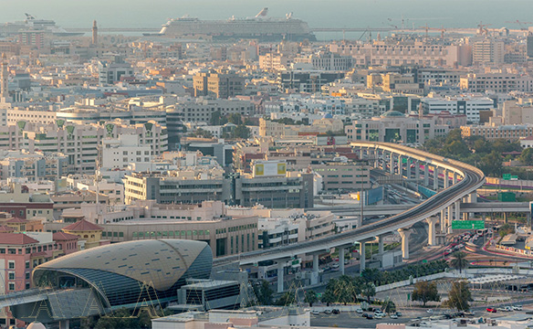 البنية التحتية لبر دبي