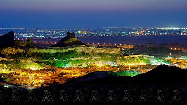 Jebel Hafeet night view