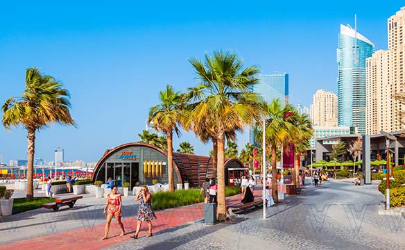 waterfront in Dubai Marina