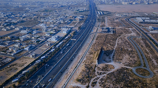 E311 Sheikh Mohammed bin Zayed Road in Dubai suburbs