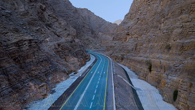 Jebel Jais Mountain Desert Road