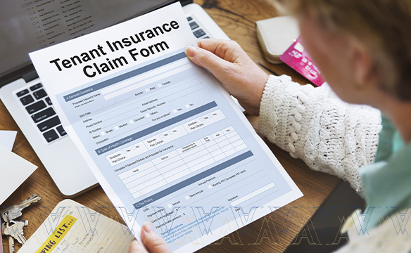 استمارة المطالبة بتأمين المستأجر وتأمين الممتلكات